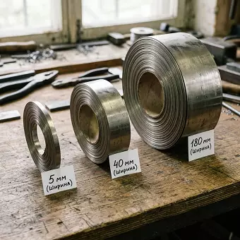 Нихромовая лента 1х35 мм Ni80Cr20 травленая